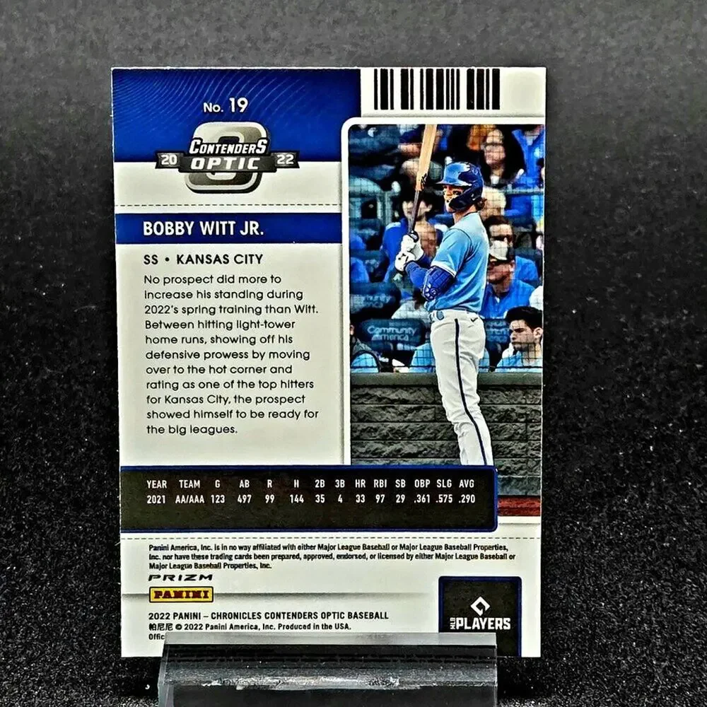 2022 Bobby Witt Jr. RC Building Blocks Optic Contenders Kansas City Royals